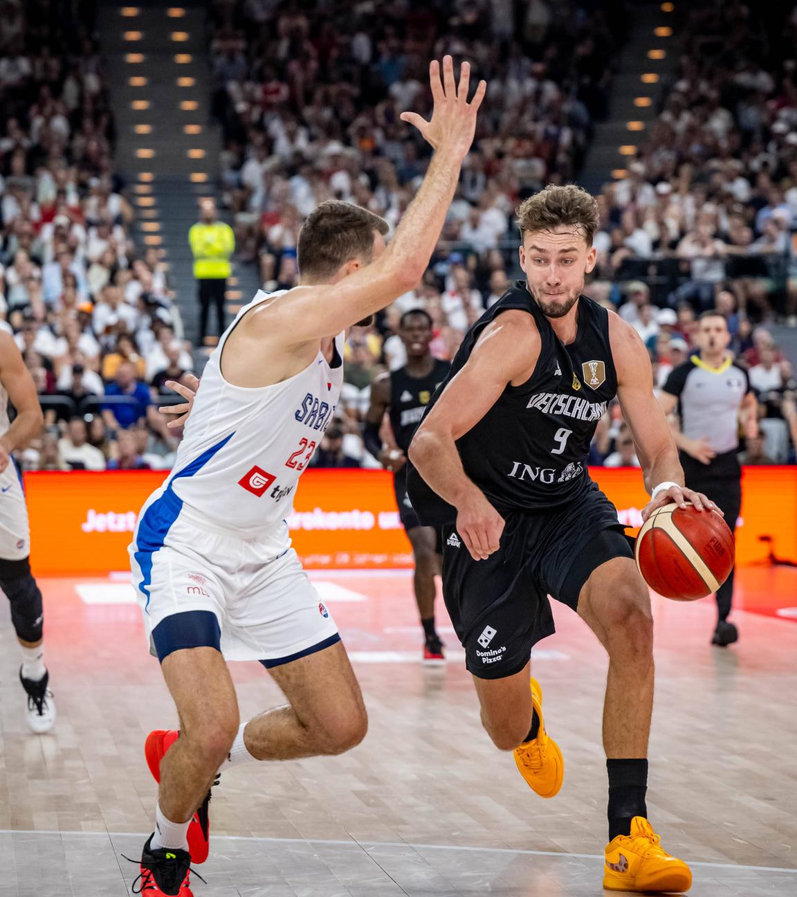 Franz Wagner (Deutschland, No.09) Marko Guduric (Serbien, No.23).