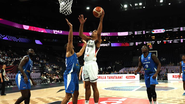Basketball-EM: Deutschland - Großbritannien.