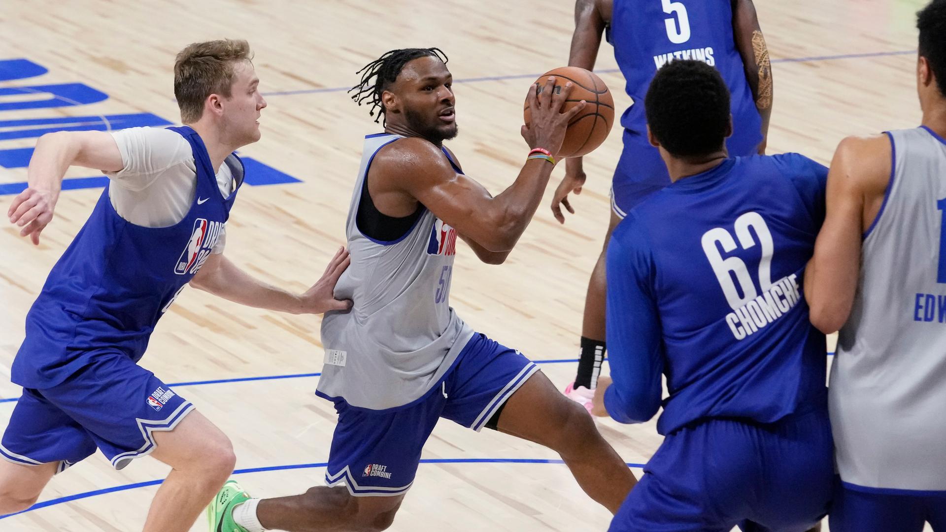 Basketball: Bronny James.