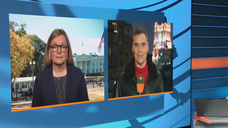 Die ZDF-Korrespondenten Armin Coerper und Claudia Bates