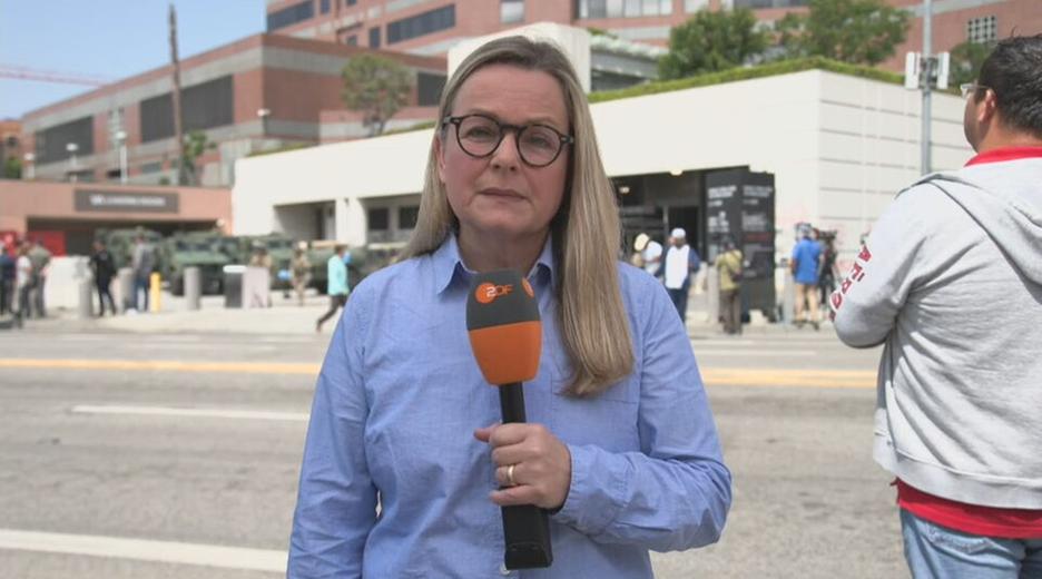 ZDF-Korrespondentin Claudia Bates in Los Angeles