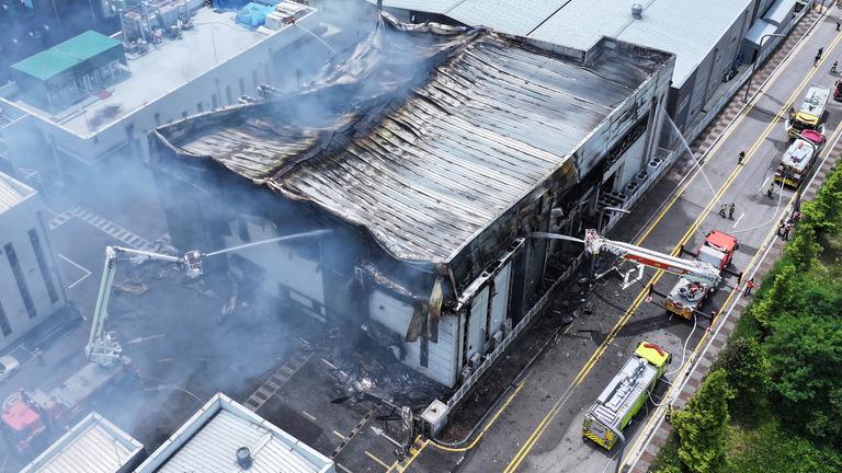 Brand in einer Fabrik für Lithiumbatterien in Südkorea
