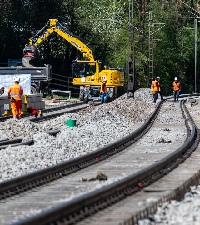 Bauarbeiten bei der Bahn