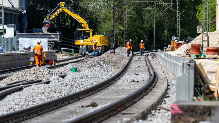 Bauarbeiten bei der Bahn