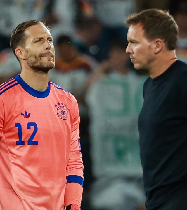 Julian Nagelsmann (rechts) und Oliver Baumann