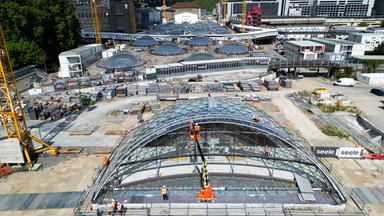 Baustelle Tiefbahnhof Stuttgart 21, aufgenommen am 11.07.2025