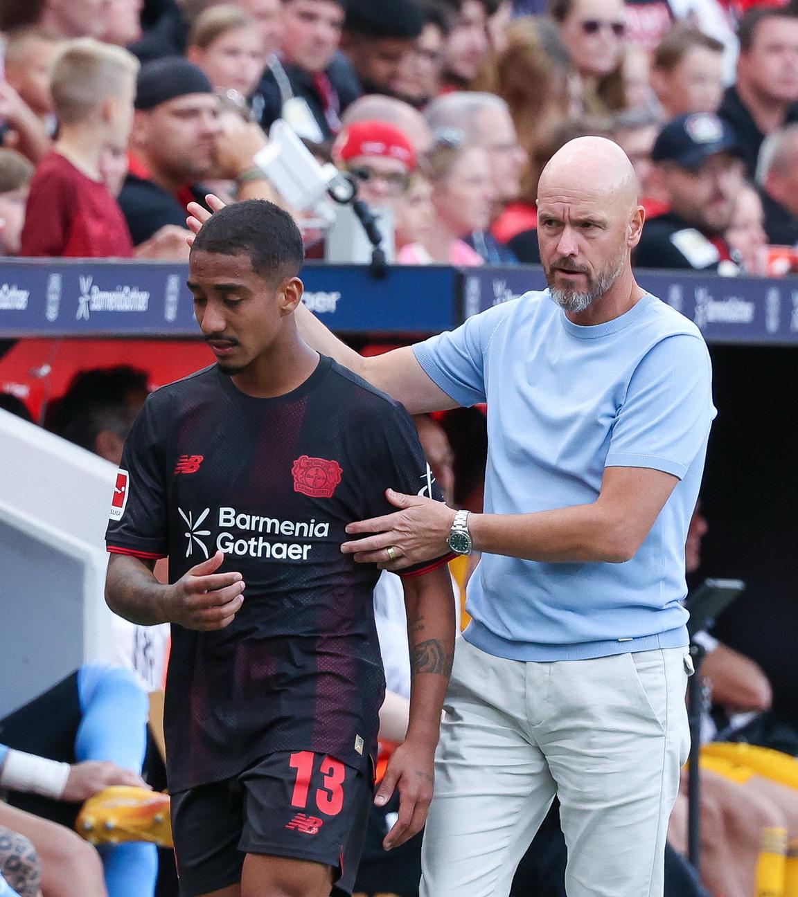 Trainer Erik ten Hag mit Arthur