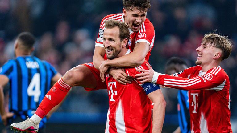 Harry Kane, Tom Bischof und Lennart Karl am 18.03.26