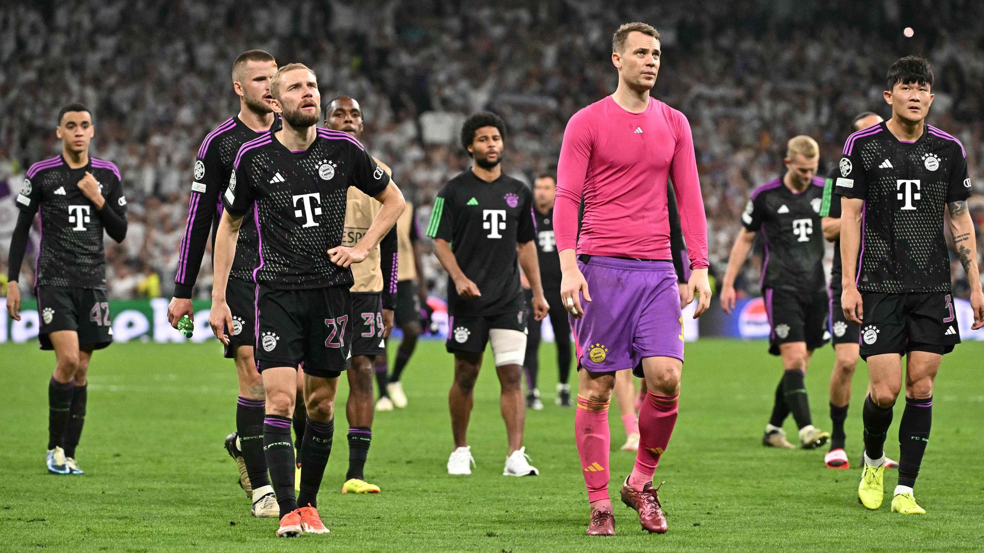 Bayern-Team nach dem Spiel gegen Real Madrid