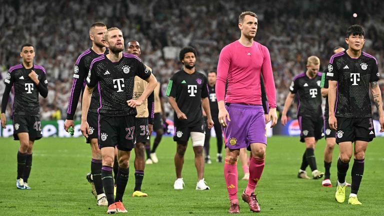 Bayern-Team nach dem Spiel gegen Real Madrid