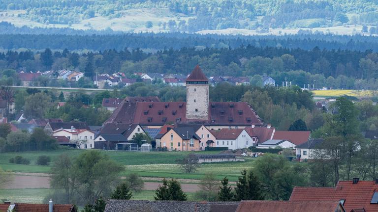 Bayern, Vilseck: Blick auf Vilseck in der Oberpfalz.