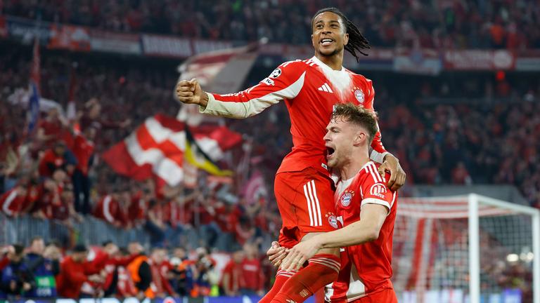 Michael Olise und Joshua Kimmich am 15.04.26