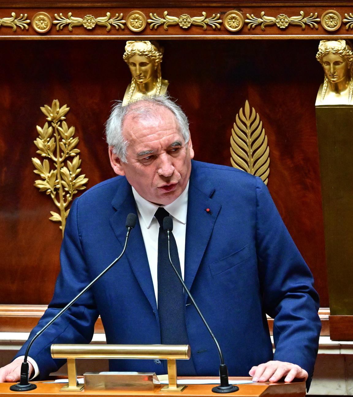 Frankreichs Premierminster Bayrou bei einer Sitzung im Parlament.