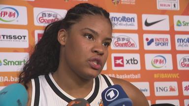 Sabally beim Interview