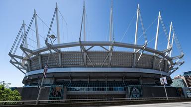 Das BC Place Stadium, Heimat der Vancouver Whitecaps (Fussball) und der BC Lions (Football), von außen fotografiert