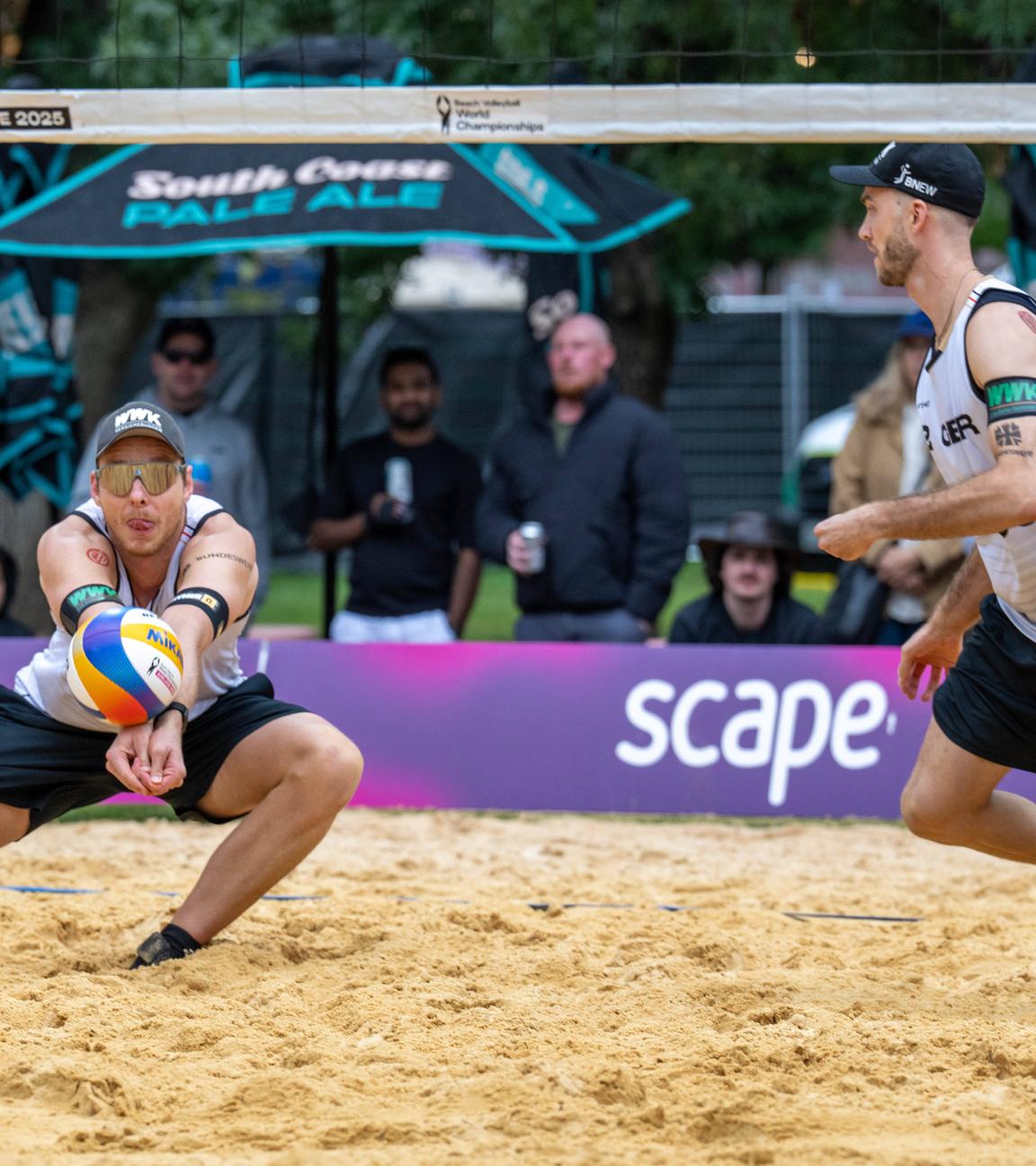 Beachvolleyball-Weltmeisterschaft Adelaide, Australien: Nils Ehlers und Clemens Wickler in Aktion