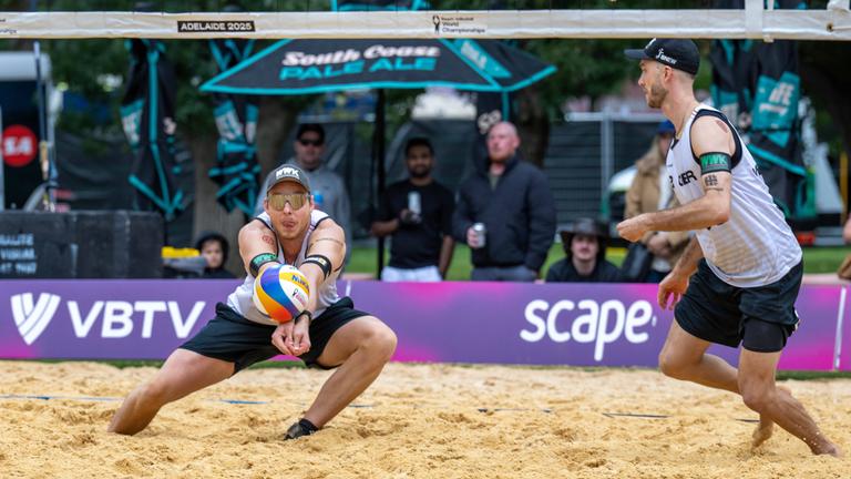 Beachvolleyball-Weltmeisterschaft Adelaide, Australien: Nils Ehlers und Clemens Wickler in Aktion