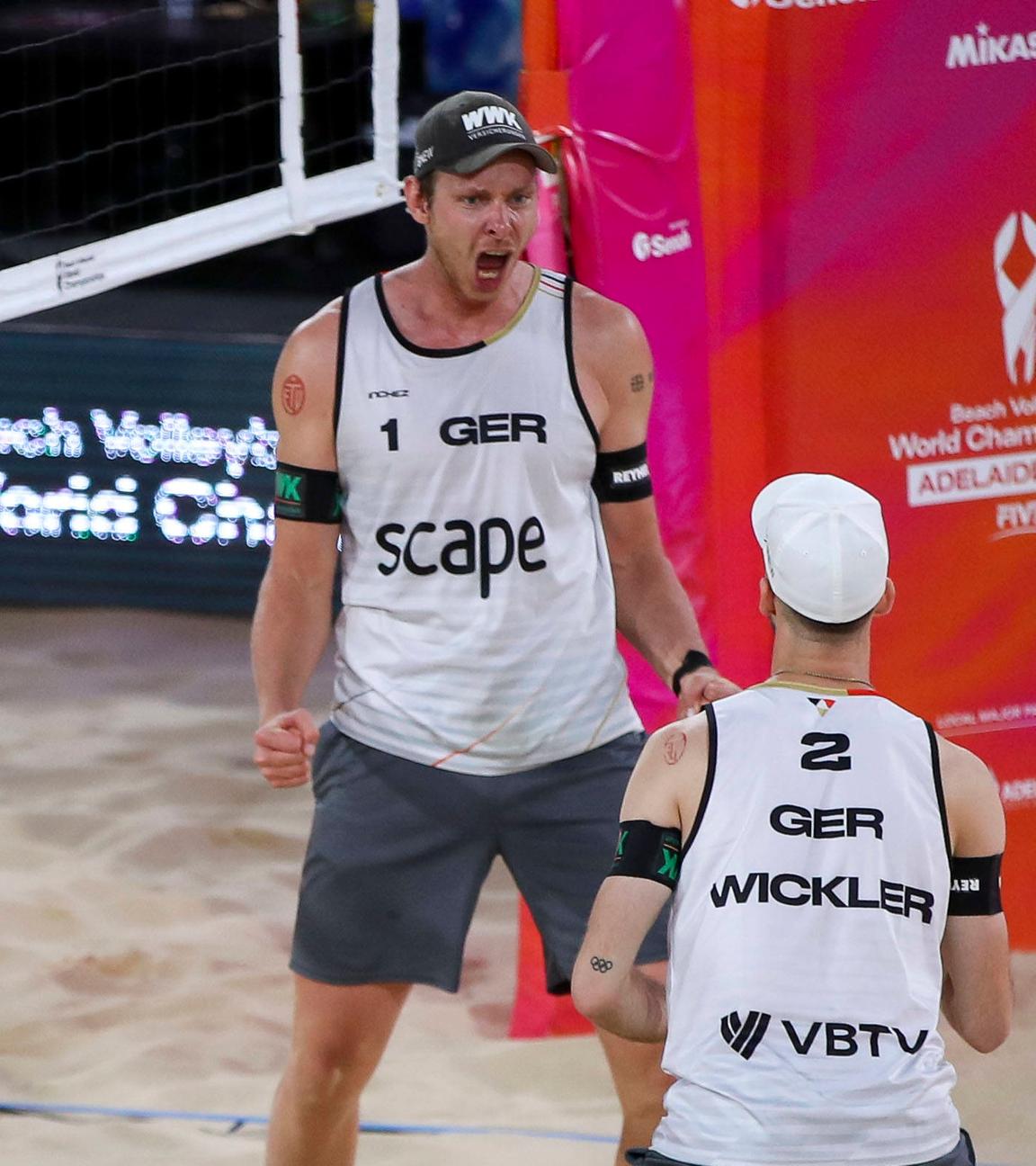 Beachvolleyball WM: Nils Ehlers and Clemens Wickler