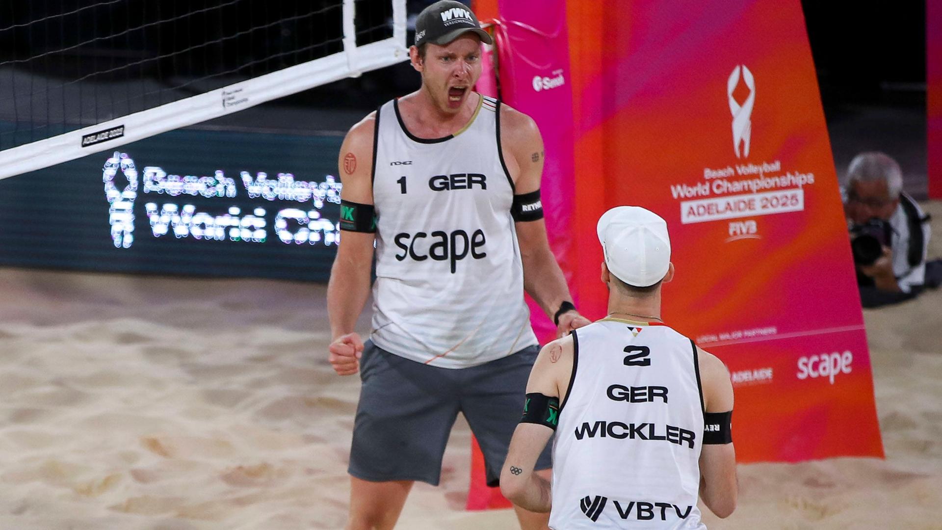 Beachvolleyball WM: Nils Ehlers and Clemens Wickler