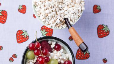 Buchweizen und Obst