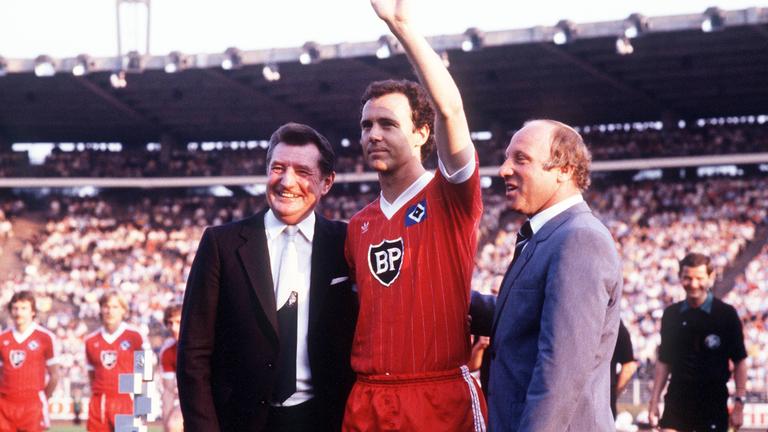 1982: Beckenbauer bei HSV-Abschiedsspiel