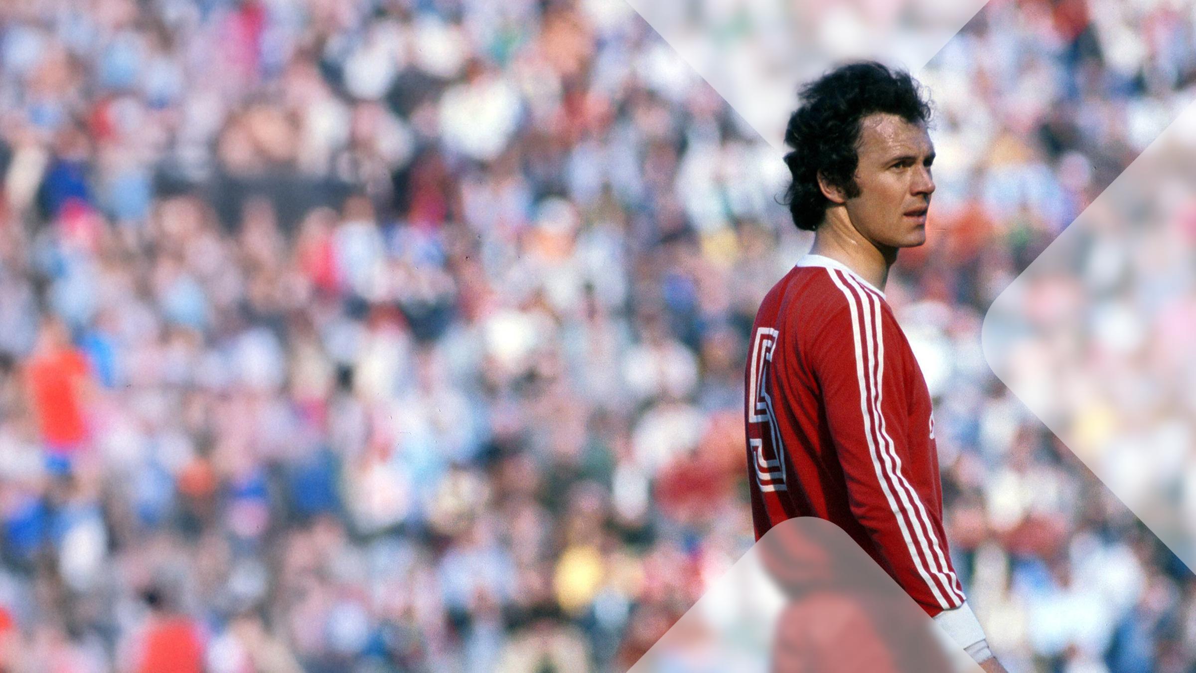 Franz Beckenbauer im Spiel, 1975