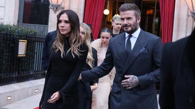 Beckham-Familie fast vollständig in Paris