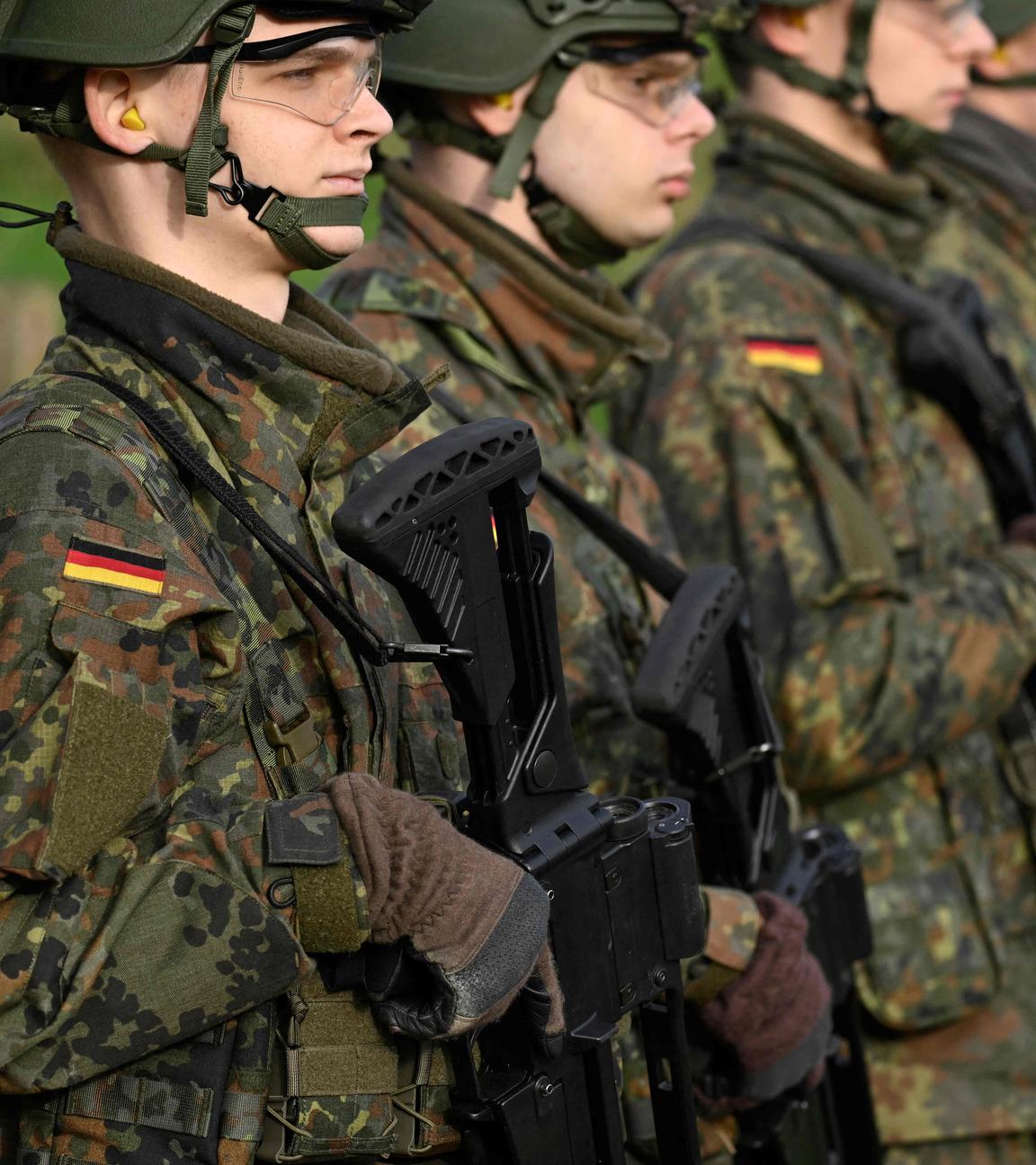 Man sieht deutsche Rekruten