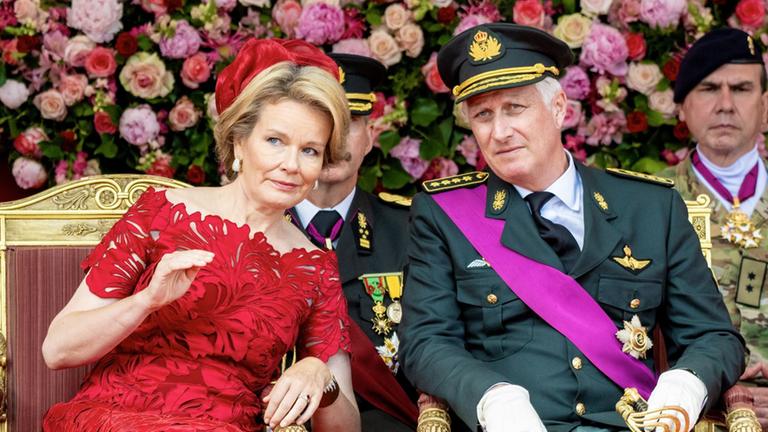 Königin Mathilde und König Philippe von Belgien feiern Nationalfeiertag