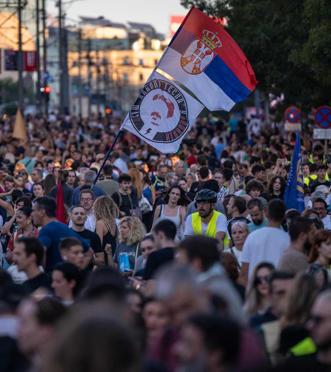SERBIA-POLITICS-DEMONSTRATION-ACCIDENT