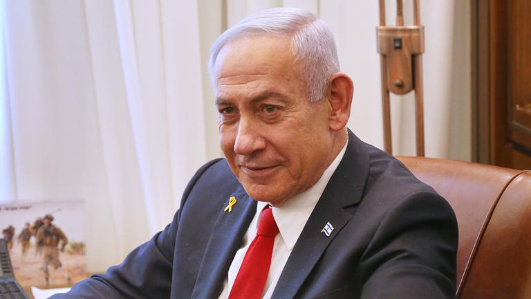 Israelischer Premierminister Benjamin Netanjahu in seinem Büro. (Archiv)