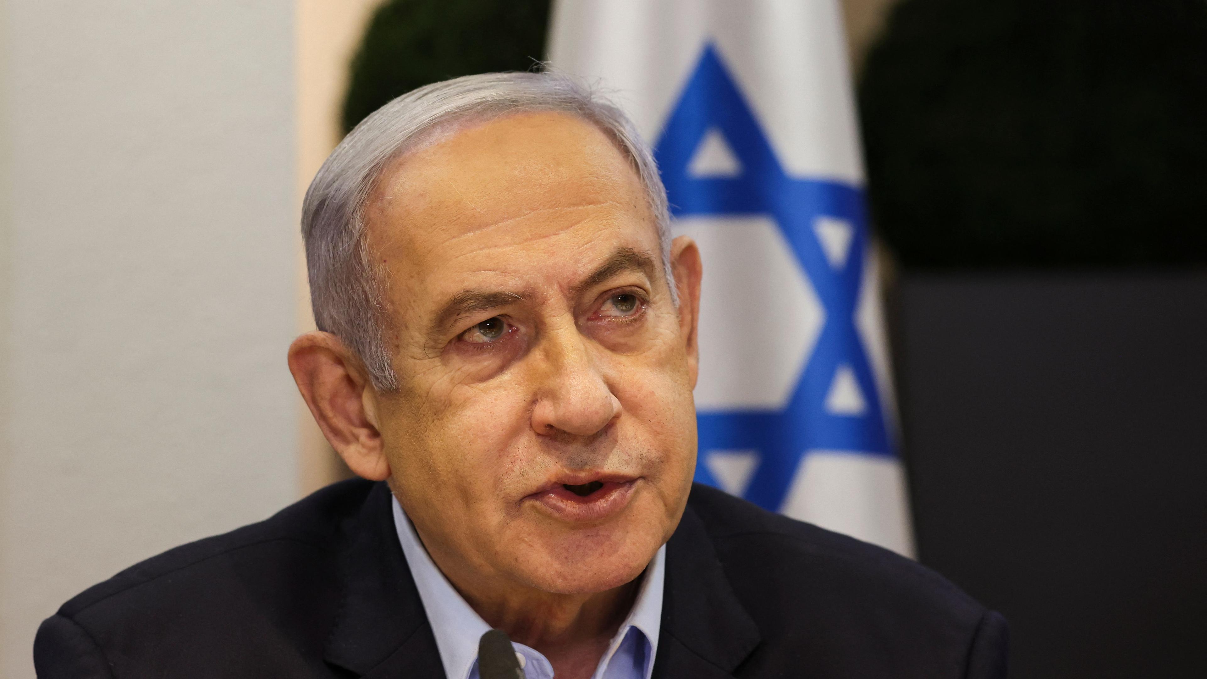 Israels Ministerpräsident Netanjahu spricht 