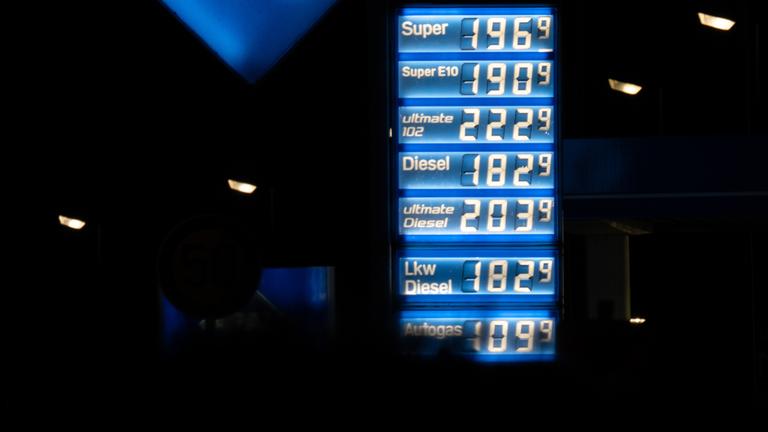 Benzinpreise an der Tankstelle