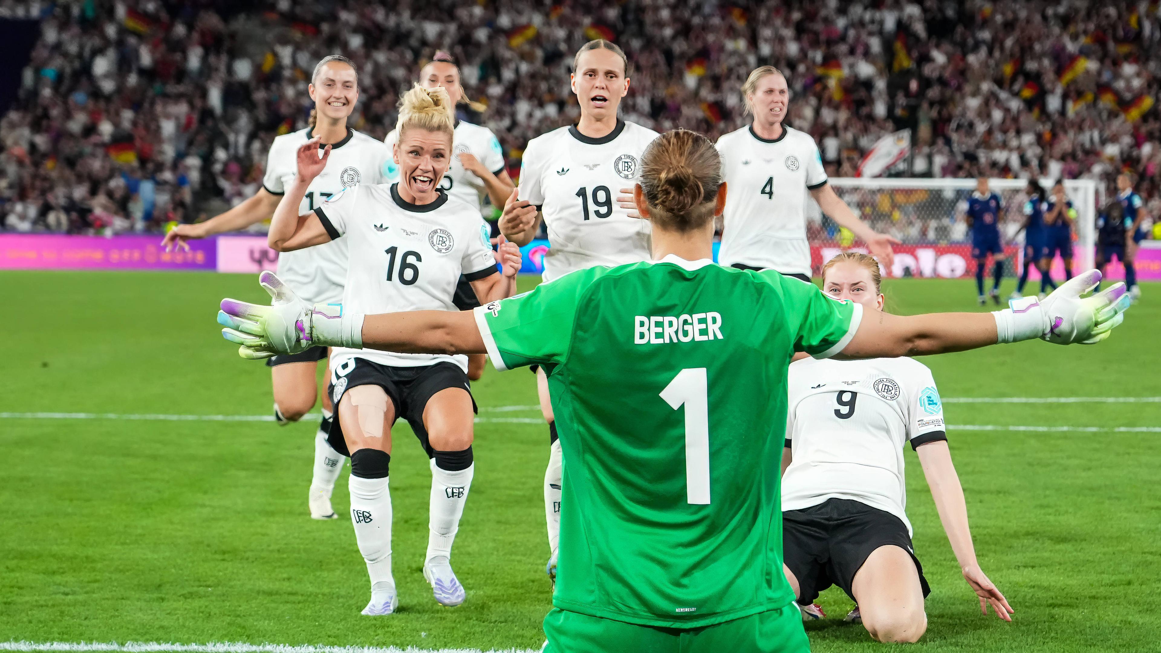 Ann-Katrin Berger jubelt