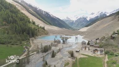 Lötschental nach dem Bergsturz von Blatten durch den Abbruch des Birchgletschers