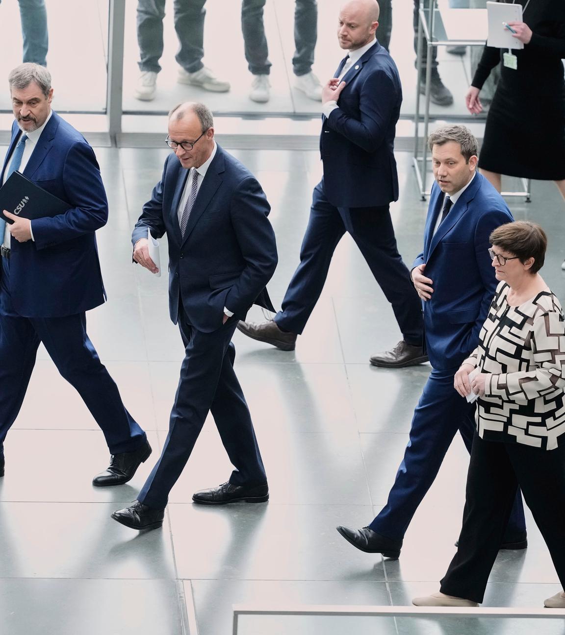 Koalitionäre in Berlin