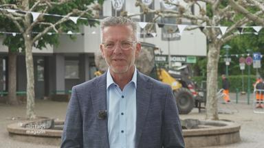 Elversbergs Bürgermeister Bernd Huf im ZDF-Interview