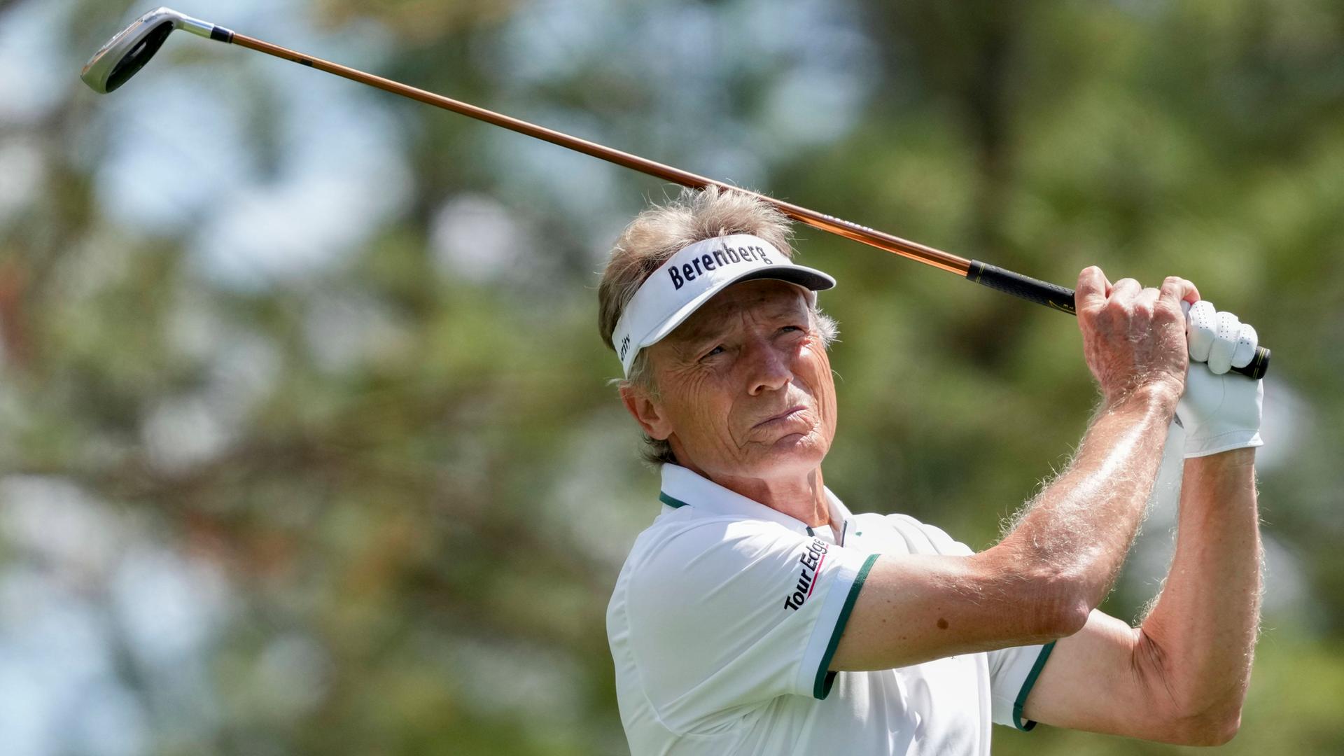 Bernhard Langer während der 2. Runde beim Golf-Masters in Augusta