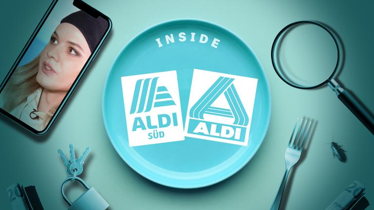 Flo, Insiderin und Aldi Logos Nord & Süd