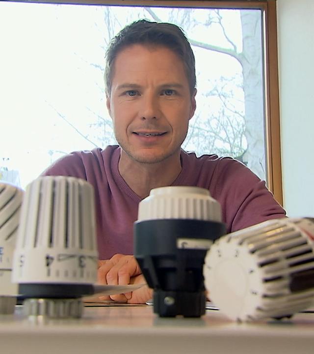 Besserwisser Florian Weiss mit Heizungsreglern