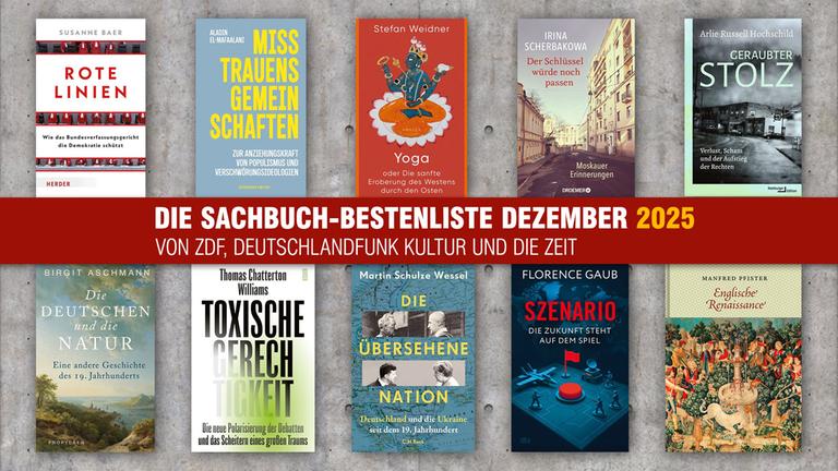 Die Sachbuch-Bestenliste für Dezember 2025