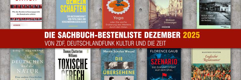 Die Sachbuch-Bestenliste für Dezember 2025