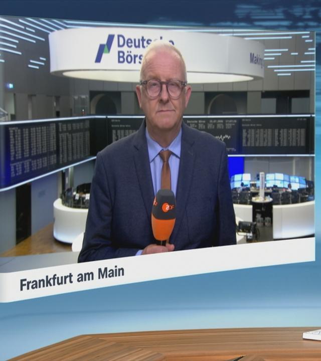 Frank Bethmann an der Börse in Frankfurt 