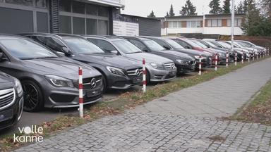 Das Bild zeigt Gebrauchtwagen bei einem Autohändler.