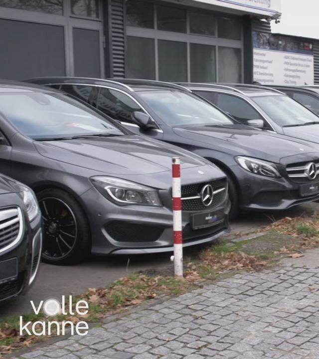 Das Bild zeigt Gebrauchtwagen bei einem Autohändler.