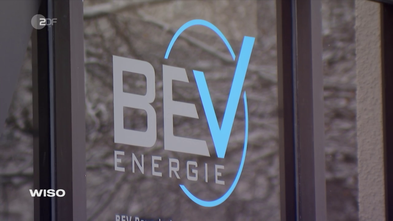 Internetseite des Unternehmens BEV Energie