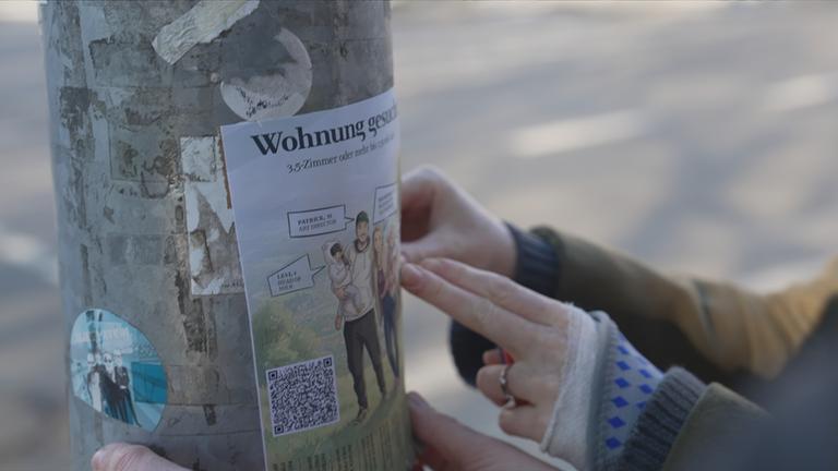 Flyer für Wohnungssuche