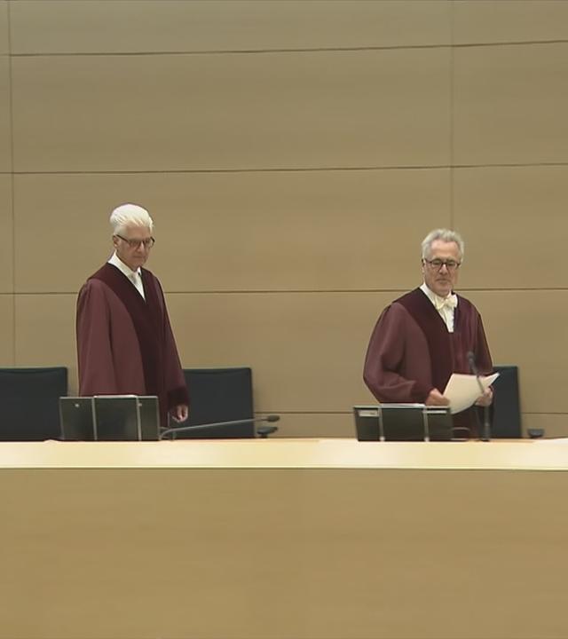 Richter und Richterinnen am Bundesgerichtshof zur Urteilsverkündung.