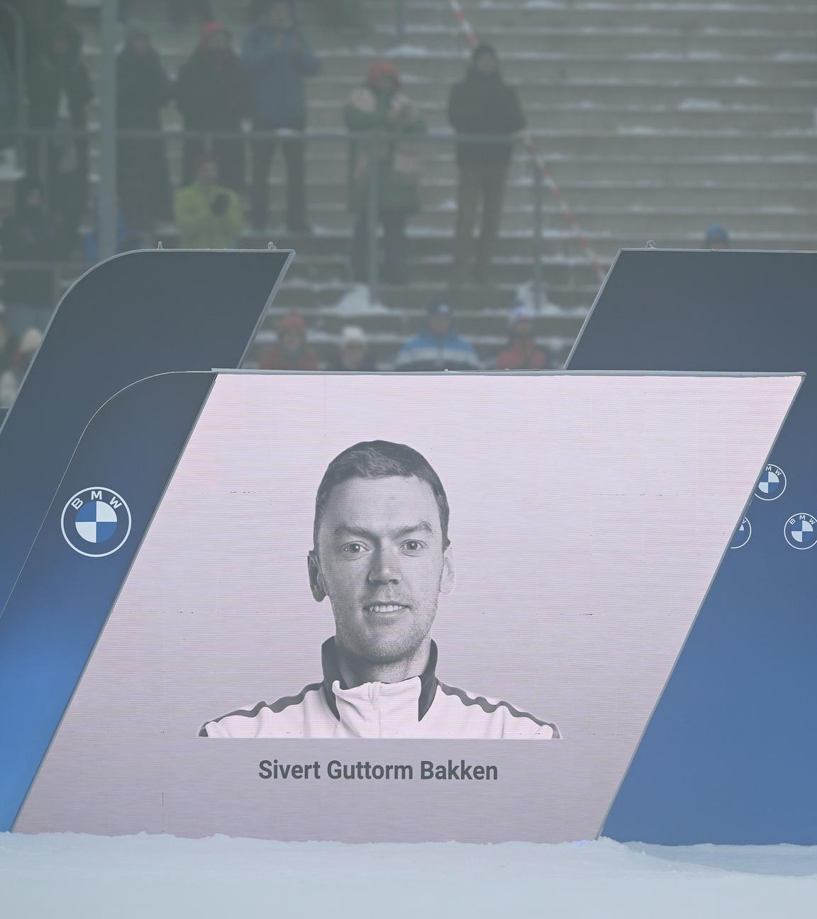 Bild des verstorbenen norwegischen Biathleten Sivert Bakken