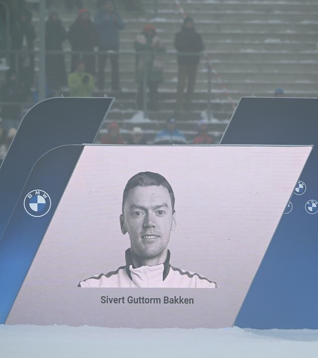Bild des verstorbenen norwegischen Biathleten Sivert Bakken